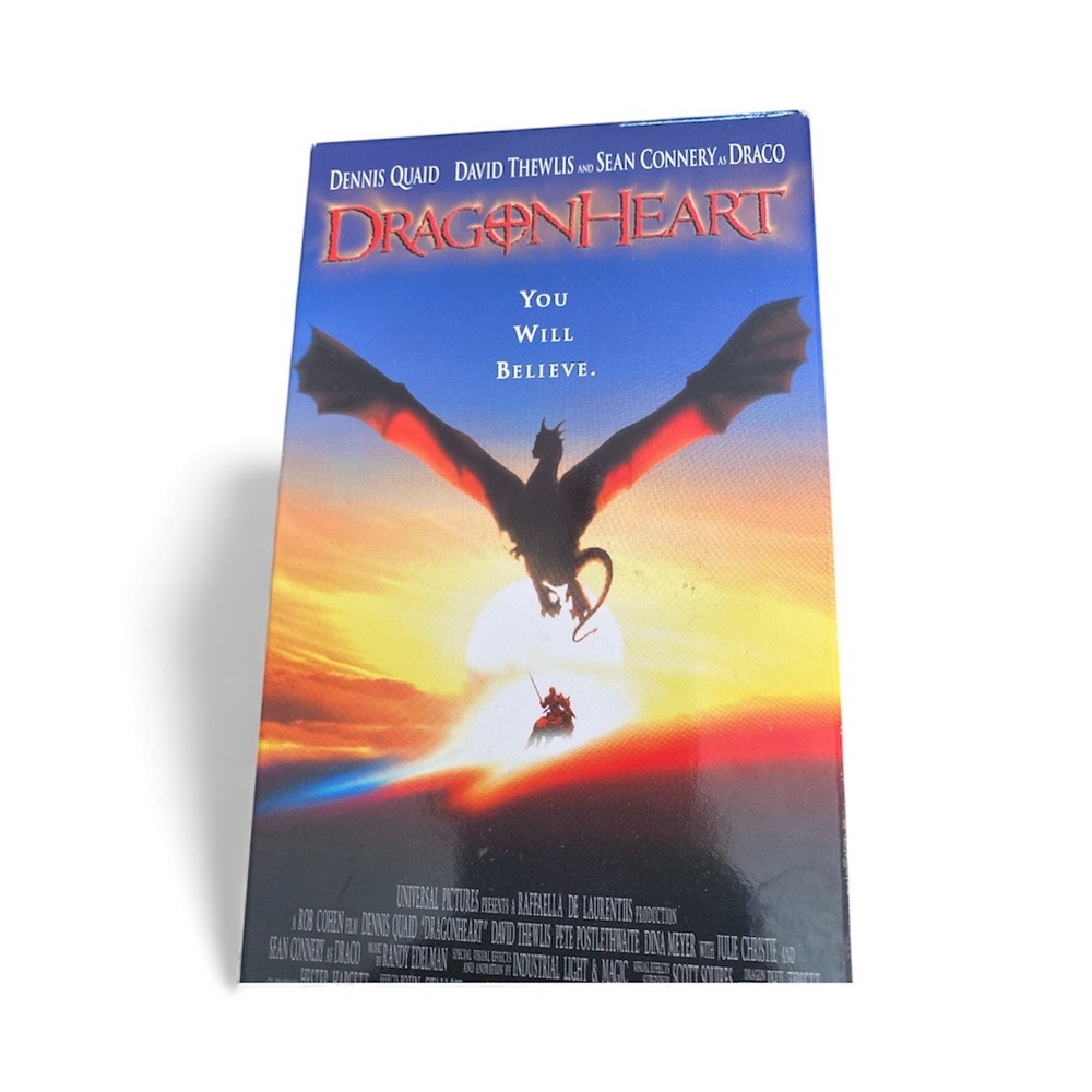 Dragonheart VHS Movie 1996 Dennis Quaid Sean Connery Fantasy Epic PG-13